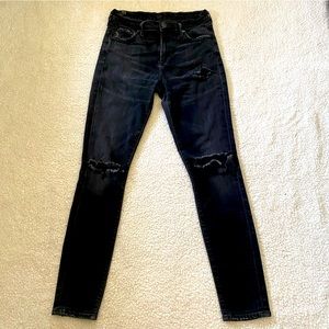 Citizens of humanity high rise rocket distressed skinny jeans